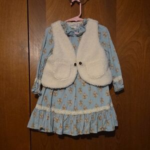 Tommy Bahama Blue and White Kids Casual Dress